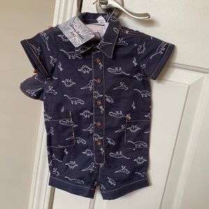 Tommy Bahama Romper & Hat Set